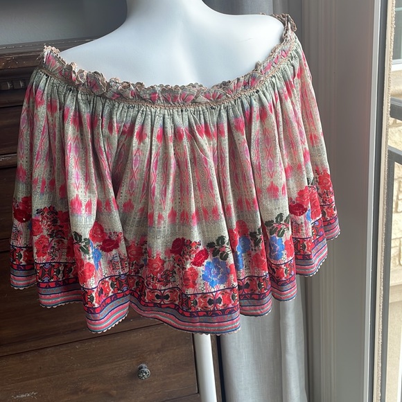 Anthropologie off the shoulder crop top - Picture 6 of 9